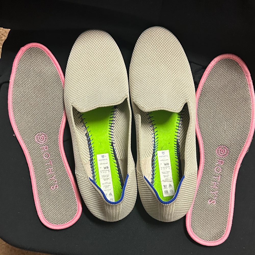 Rothy’s Beige Slip-On Flats Size 8 - Picture 5 of 5